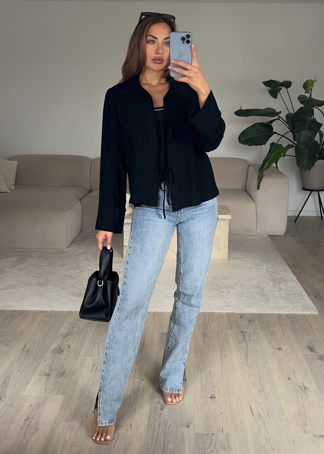 Bluse mit Schleifen - NAHA