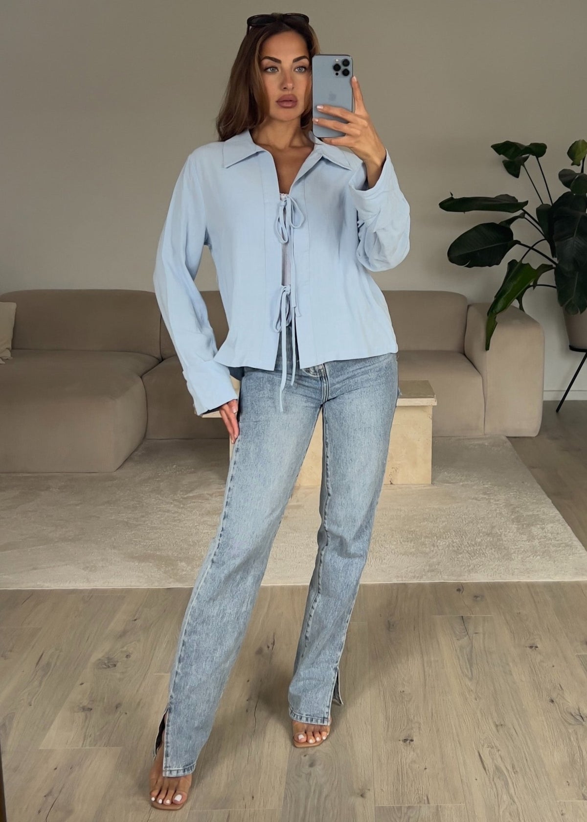 Bluse mit Schleifen - NAHA