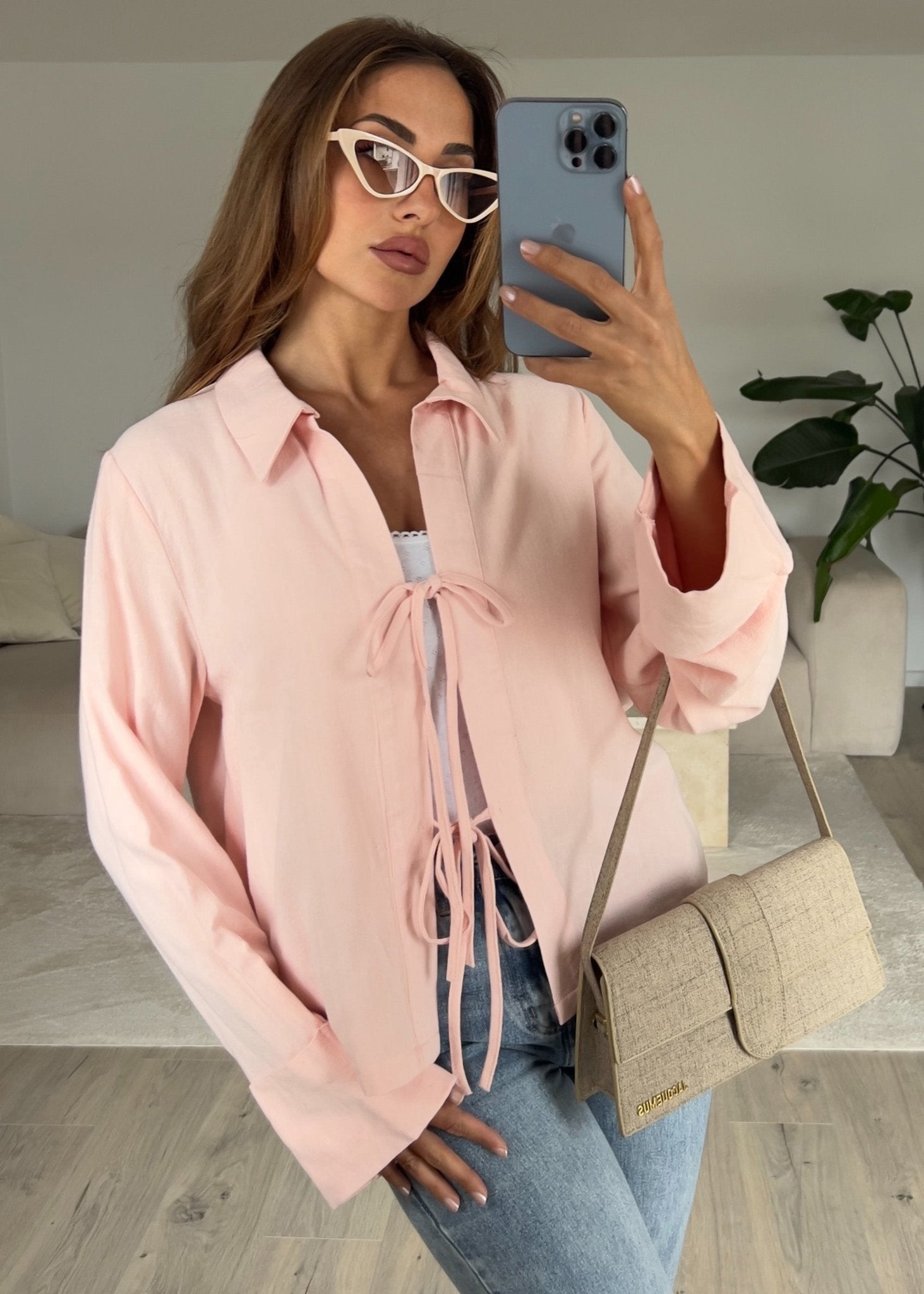 Bluse mit Schleifen - NAHA