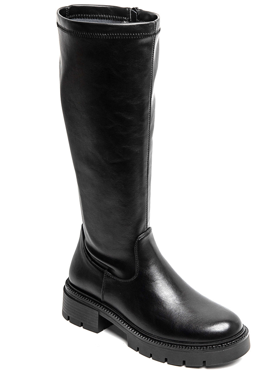 Stiefel mit seitlichem Reißverschluss