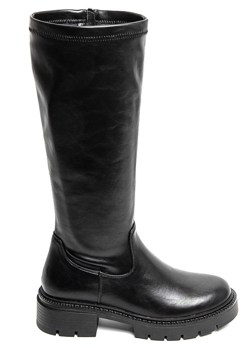 Stiefel mit seitlichem Reißverschluss