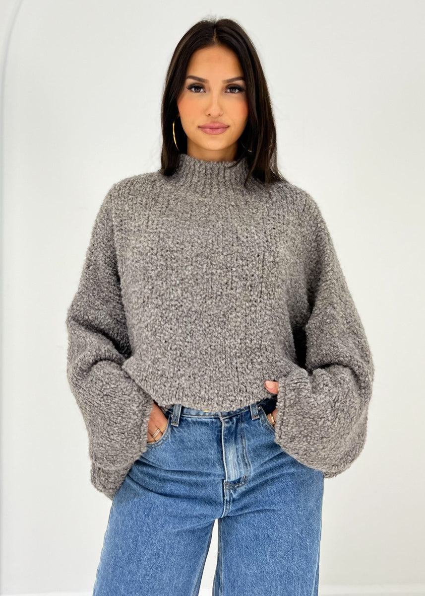 Pullover aus kuscheligem Bouclé
