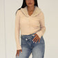 Cardigan mit Kunstfellkragen - NAHA
