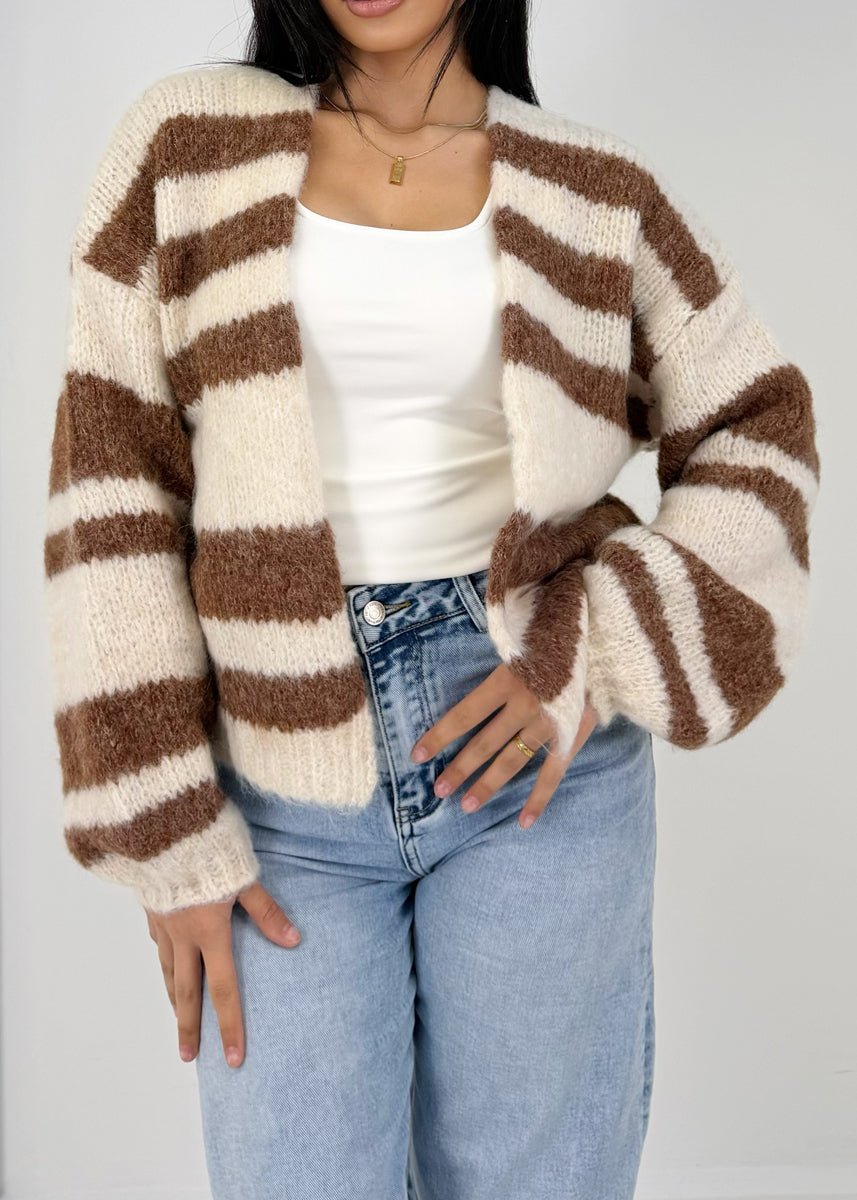 Cardigan mit Streifen - NAHA