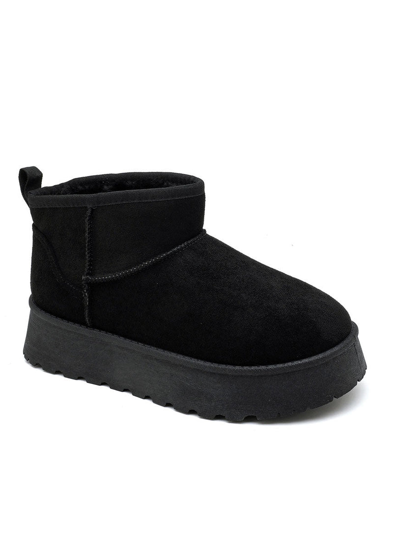 Gefütterte Boots mit Plateau-Sohle - NAHA