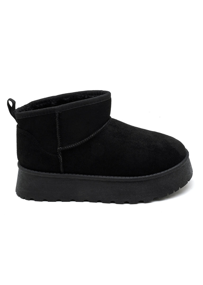 Gefütterte Boots mit Plateau-Sohle - NAHA