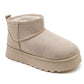 Gefütterte Boots mit Plateau-Sohle - NAHA