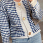 Gemusterte Strickjacke - NAHA