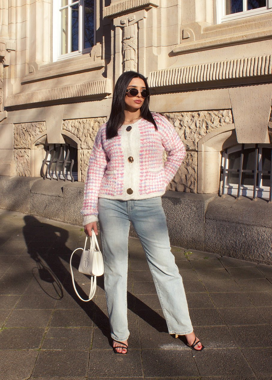 Gemusterte Strickjacke - NAHA