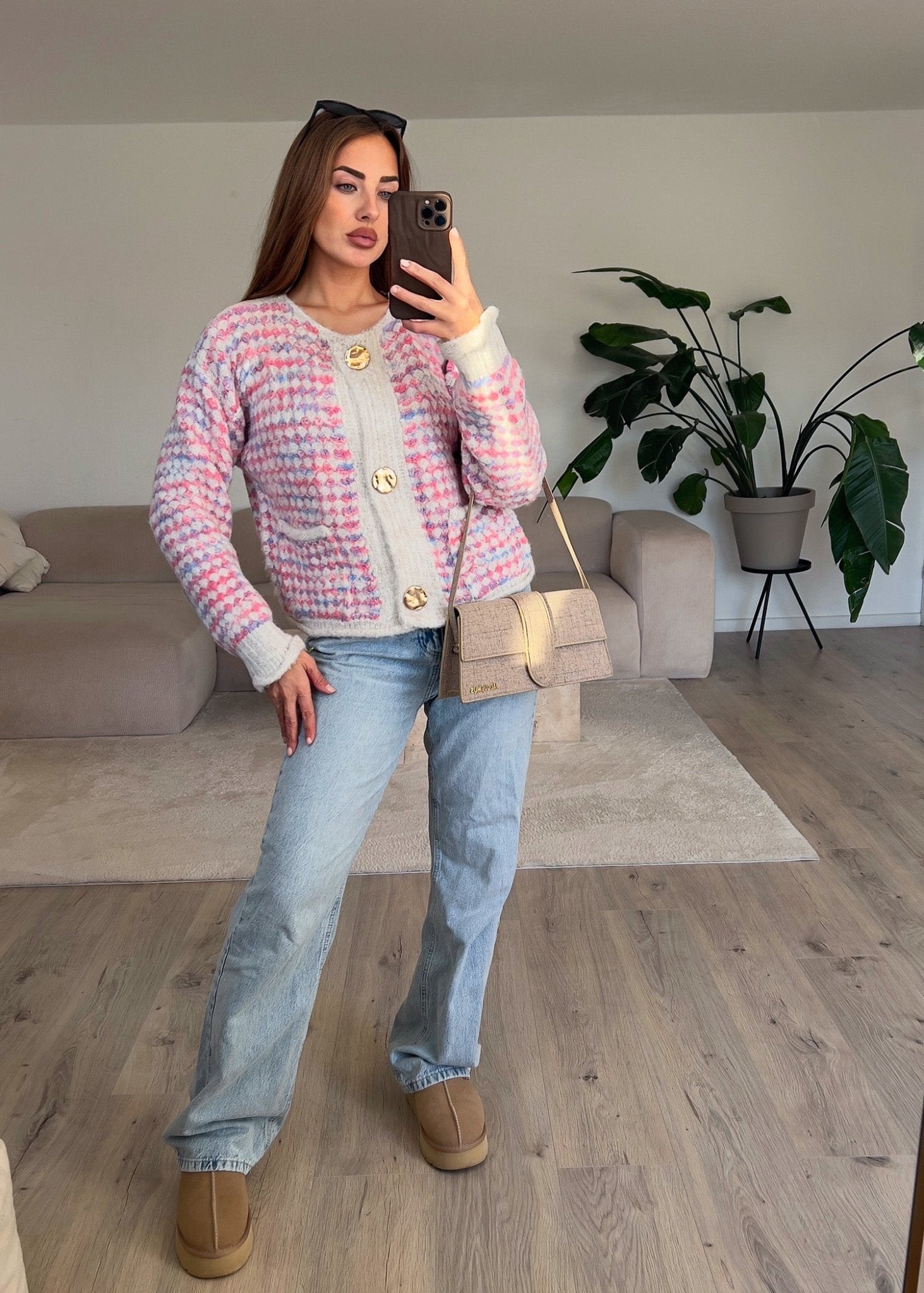 Gemusterte Strickjacke - NAHA