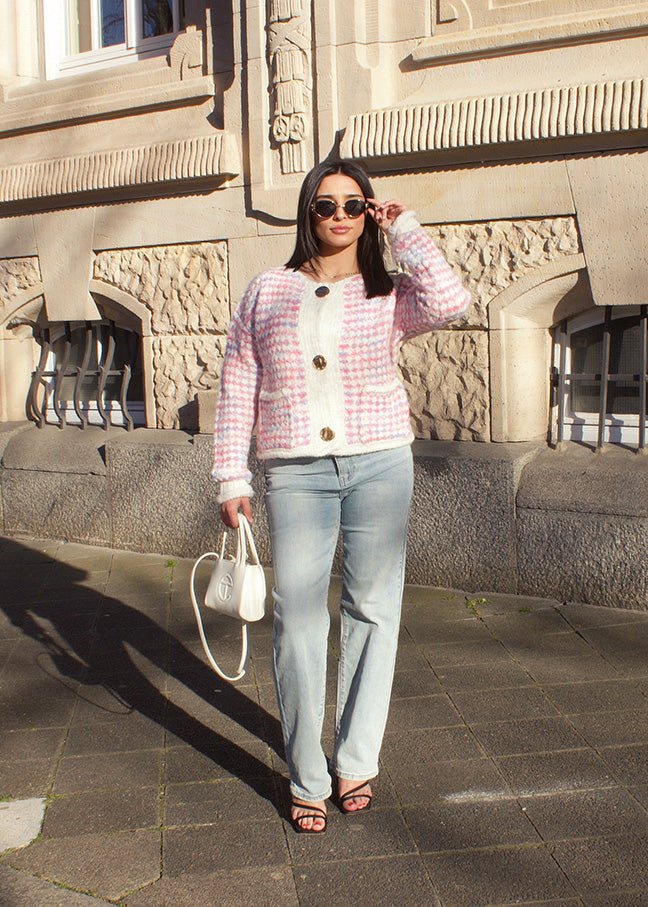 Gemusterte Strickjacke - NAHA