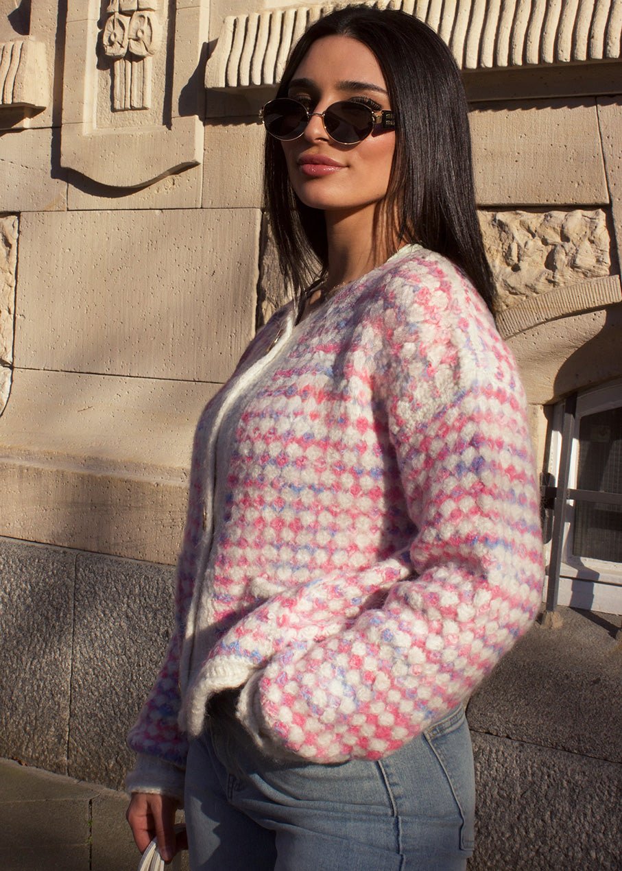 Gemusterte Strickjacke - NAHA