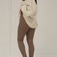 Gerippte Leggings mit hohem Bund - NAHA