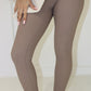 Gerippte Leggings mit hohem Bund - NAHA