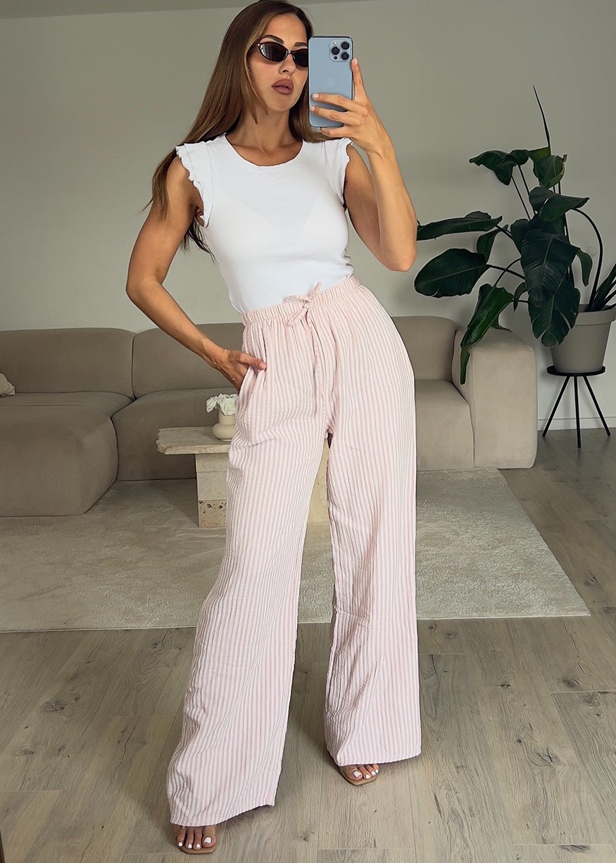 Gestreifte Musselin Hose - NAHA
