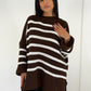 Gestreifter Strickpullover - NAHA