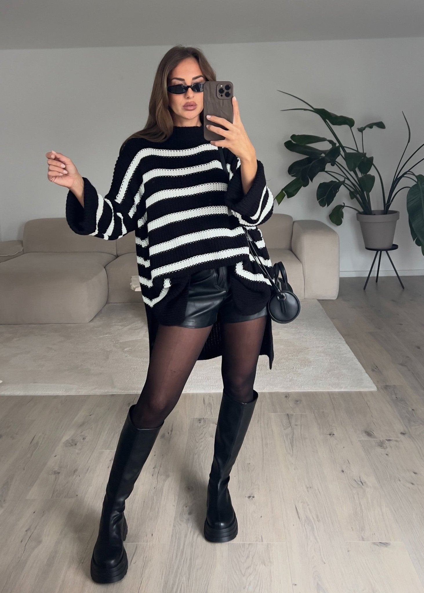 Gestreifter Strickpullover - NAHA