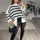 Gestreifter Strickpullover - NAHA