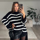 Gestreifter Strickpullover - NAHA