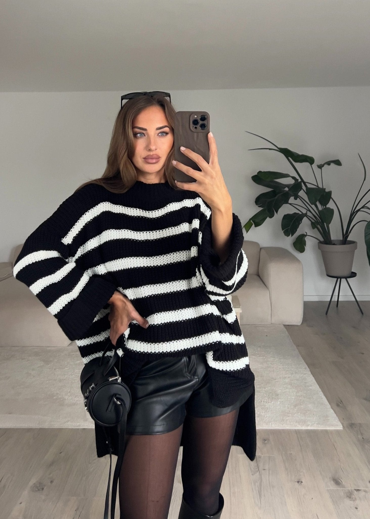 Gestreifter Strickpullover - NAHA