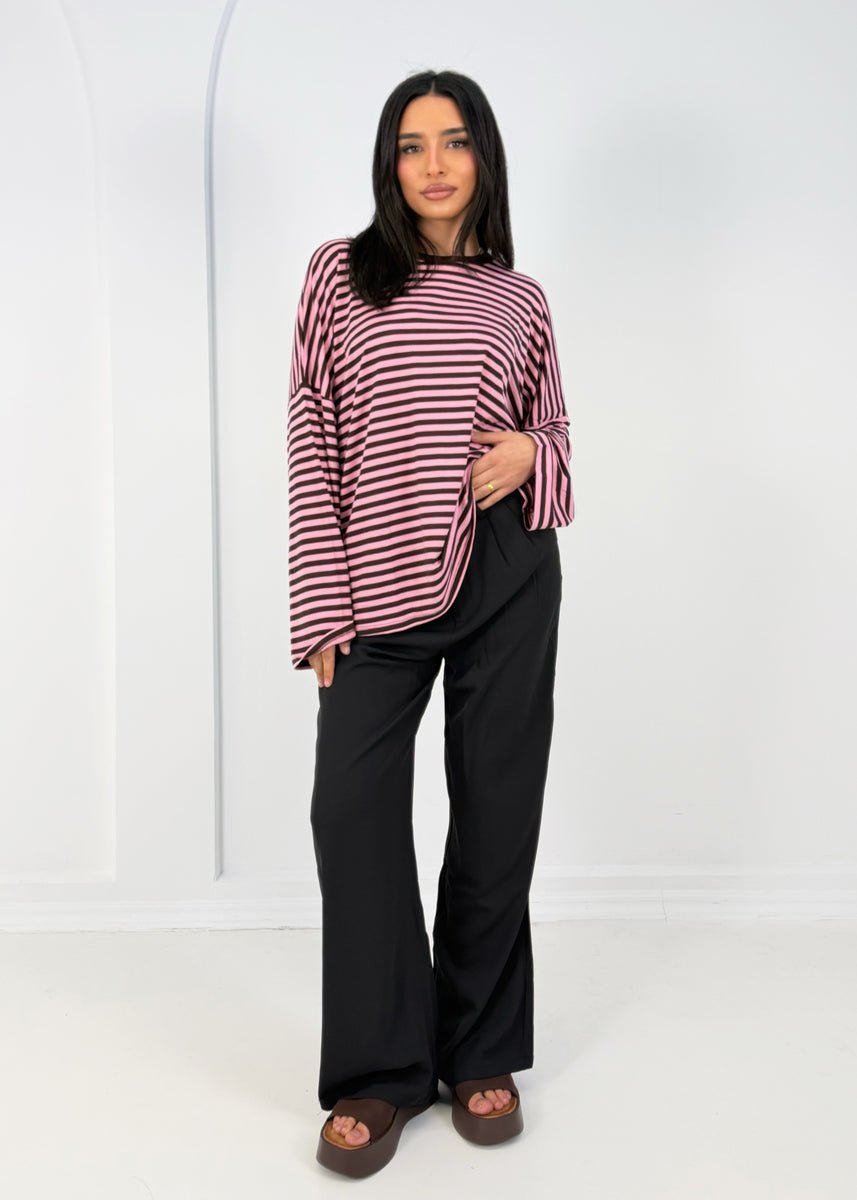 Gestreiftes Langarmshirt - NAHA
