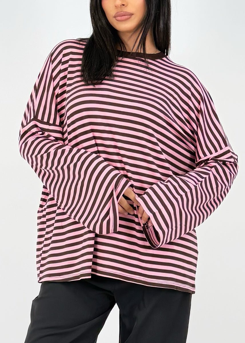 Gestreiftes Langarmshirt - NAHA
