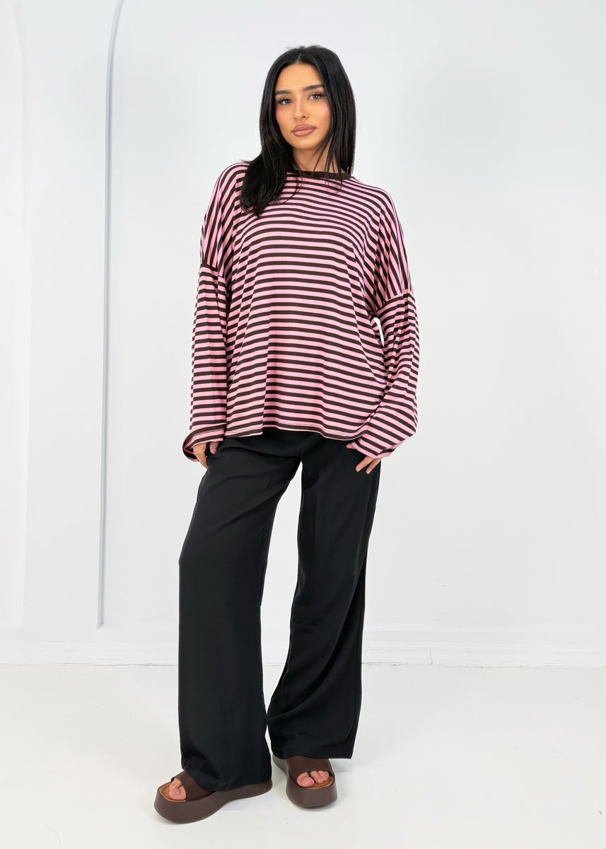 Gestreiftes Langarmshirt - NAHA