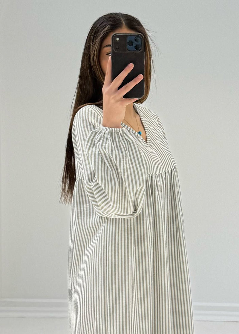 Gestreiftes Maxikleid - NAHA