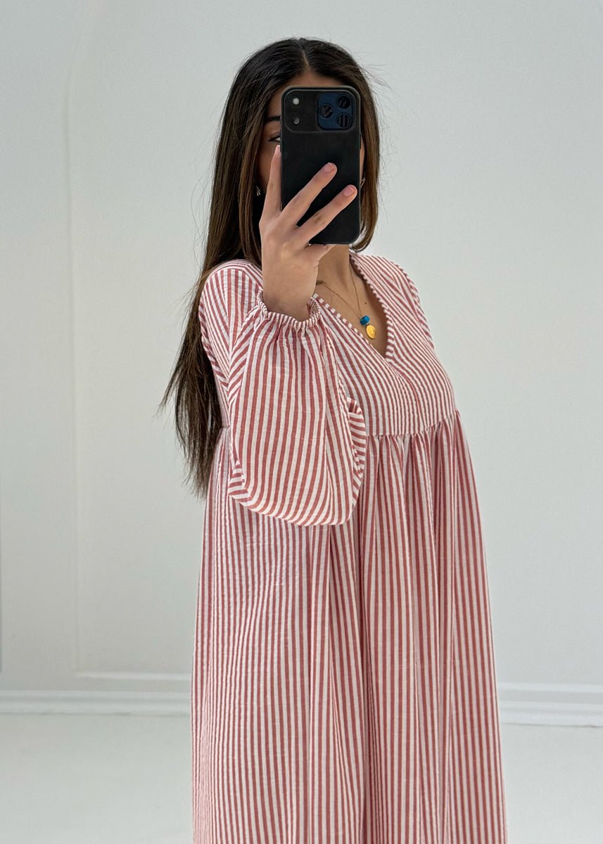 Gestreiftes Maxikleid - NAHA