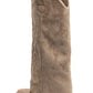Hoher Stiefel mit Ziernähten & Blockabsatz - NAHA