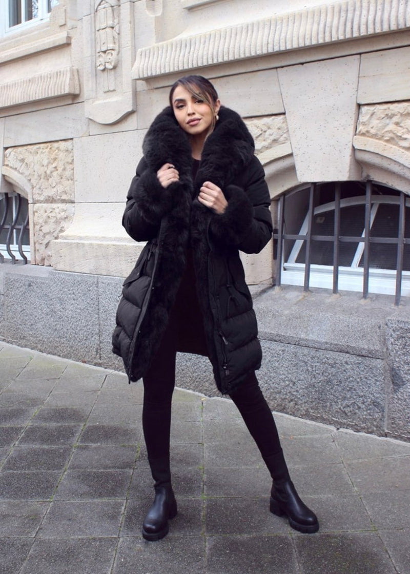 Jacke mit extra großem Kunstfell - NAHA