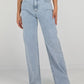 Jeans mit rosa Strassdetails und geradem Bein - NAHA