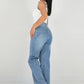 Jeans mit Strassdetails - NAHA