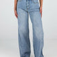 Jeans mit weitem Bein und hoher Taille - NAHA