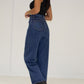 Jeanshose High Waist mit weitem Bein - NAHA