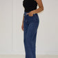 Jeanshose High Waist mit weitem Bein - NAHA
