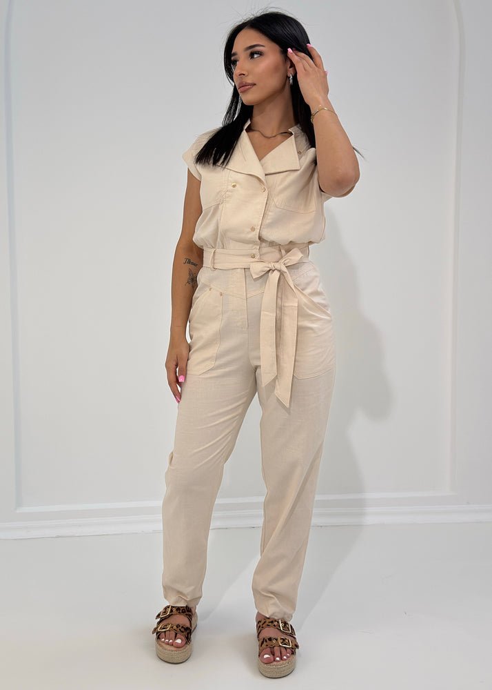 Jumpsuit mit Bindegürtel - NAHA