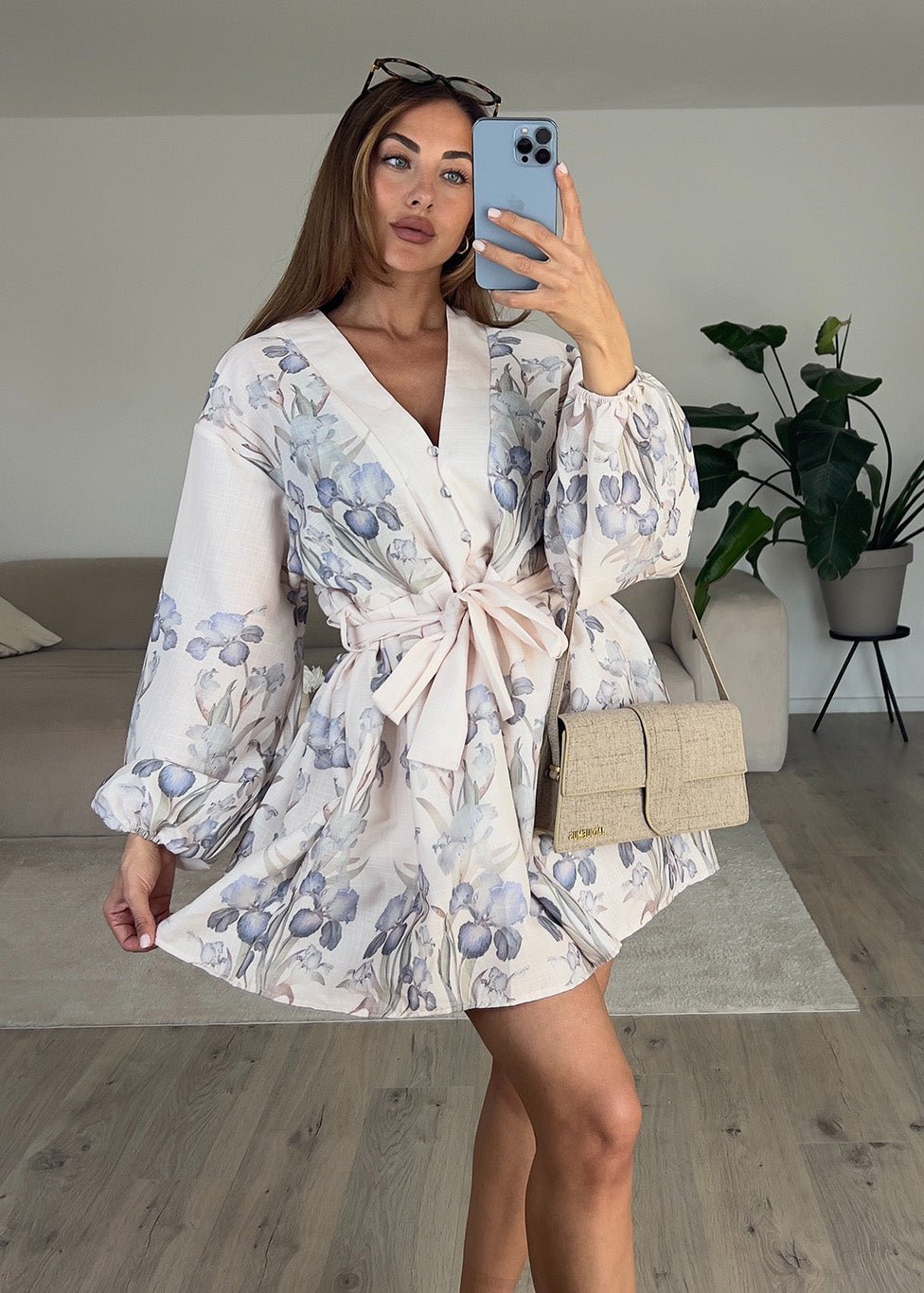 Kleid mit floralem Print - NAHA