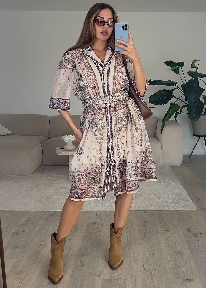 Kleid mit Paisley-Muster - NAHA