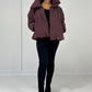 Kurze Jacke mit hohem Kragen
