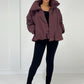 Kurze Jacke mit hohem Kragen