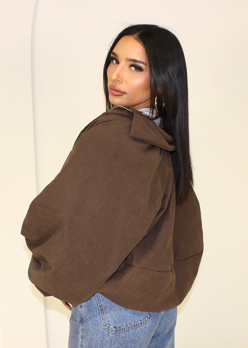 Oversize Jacke mit Reißverschluss