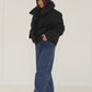 Kurze Jacke mit hohem Kragen - NAHA