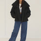 Kurze Jacke mit hohem Kragen - NAHA