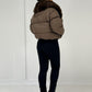 Kurze Steppjacke mit Kunstfellkragen - NAHA
