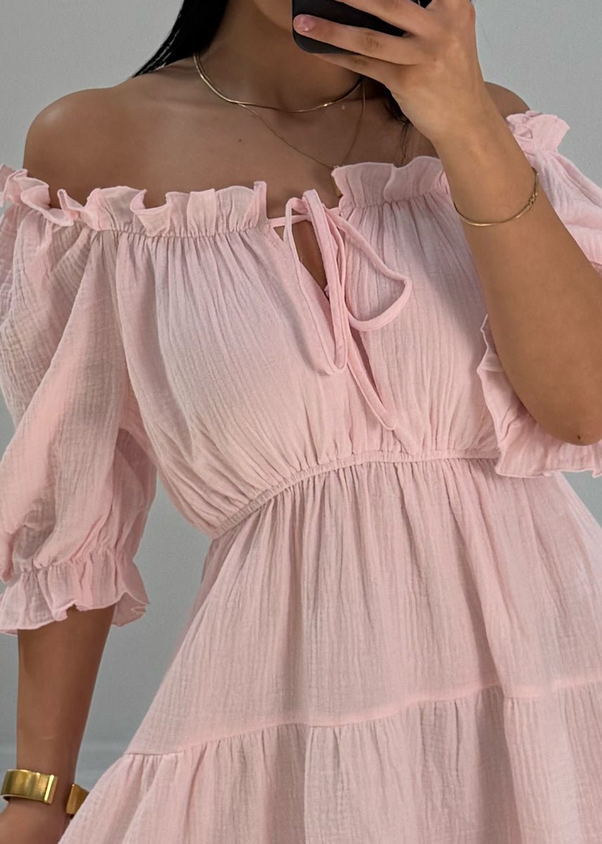 Kurzes Musselin Kleid - NAHA