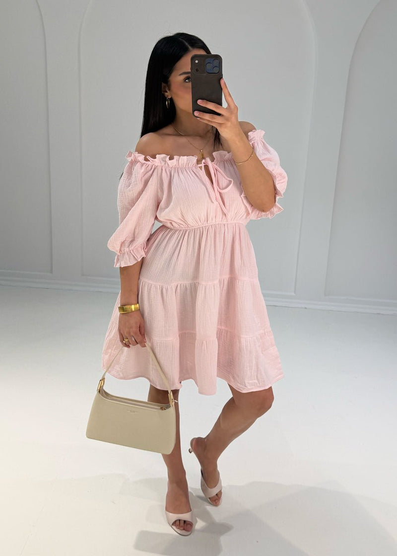 Kurzes Musselin Kleid - NAHA