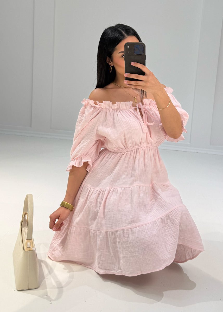 Kurzes Musselin Kleid - NAHA