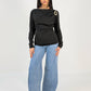 Langarmshirt mit Zierspange - NAHA