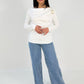 Langarmshirt mit Zierspange - NAHA